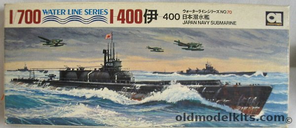 Aoshima 1/700 IJN I-400 Submarine, WLS070 plastic model kit